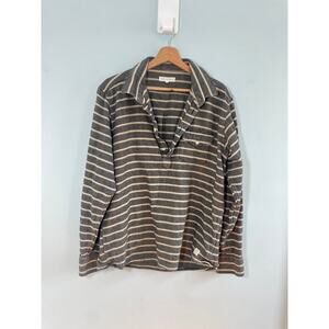 Far Afield striped nautical sz 3 collared shirt 100% cotton